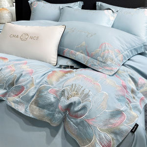 Luxurious Pure Cotton Bedding Set Long Staple Cotton Four-Piece Suite Maternity And Infant Grade A-Class Bed Sheet Cover Duvet Cover