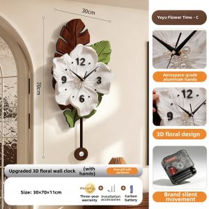 XIANGYUE | Stylish Antique Design Wall Clock No Drilling Required