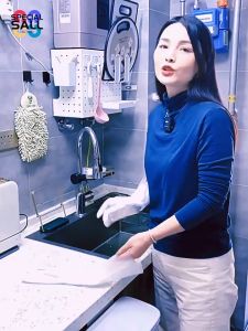 Transparent Long Sleeved Gloves Durable Dishwashing Hand Gloves for Women&man Waterproof Oil-proof Thick Housework Cleaning Glove Washing Clothes Tools