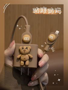 Silicone Protective Case for Apple 16 pro Data Cable iPhone 16/15/14 Anti-Breaking 13 iPhone 15 pro Mobile Phone Cover Cable End