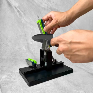 (Local) Semiblack Angle Guided Sharpener - Kitchen Knife Diamond Stone Sharpening System Whetstone Alternative