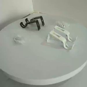 Curtain Rod Adjustable Black and White Double Rod Holders (SOLD BY 1PC) Hardware Tools