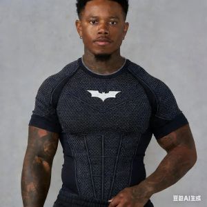 Hot Toys | Mens Quick Drying Tight Fitting Short Sleeved Sports T-shirt Gym Exercise Running Exercise Bodybuilding Mens Casual Shirt