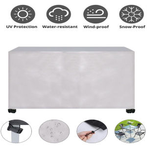 ผ้าปูโต๊ะกลางแจ้งที่คลุมโต๊ะและเก้าอี้เฟอร์นิเจอร์ที่คลุมกันฝุ่นที่คลุมกันน้ำที่คลุมกันฝนกลางแจ้งที่คลุมกันแดดที่คลุมป้องกันโต๊ะ