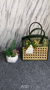 INDOPARCEL - Tas Hampers Goodie Bag Ramadhan Kain Songket Tas Hampers Lebaran Tas Bingkisan Gift Bag Tas Kado Tas Hampers Viral Model Terbaru Tas Jinjing Goodie Bag Hari Raya Idul Fitri