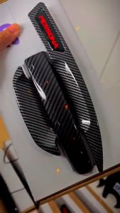 PERODUA ARUZ 4 PCS DOOR BOWL COVER CARBON ACCESSORIES GLOSSY EFFECT