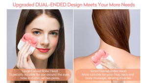 Original Ice Roller For Face With Case Face Massager Sun Burn Aftercare Multi-function Puffiness Redness Pain Reliever Face Pore Shrinking Skin Tightening Face Lifting Device