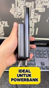 Kabel Data Charger 2in1 PB Powerbank Power Bank Pendek PD 60W USB-C / USB-A To USB Type-C ACEFAST Acewire Pro C13-05 Super Fast Charging Short Cable