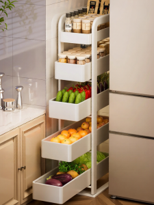 B&W | Narrow Space Utilization Sliding Storage Rack