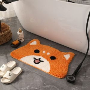 VIKAMA Hoạt Hình Mèo Cát Siêu Mịn Thảm Hút Nước Dễ Dàng Làm Sạch Phòng Tắm Thảm Cửa Nhà Lối Vào Sàn Thảm Trang Trí