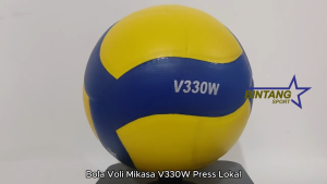 Bola Voli Mikasa V330W Press Lokal Bahan Kulit PU Kualitas Terbaik