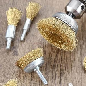 OUSHIDUN | Rust Removal and Polishing Steel Wire Brush Head Electric Angle Grinder Accessory