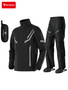 Motowolf | Waterproof Breathable Rain Jacket and Pants Set for Motorcyclists