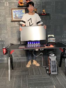 [SG Stock]Gaming Table with RGB light Computer Desk Office Table