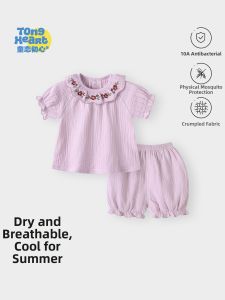 TONGLIANCHUXIN | Cotton Soft Sweet Baby Summer Short Sleeve Set