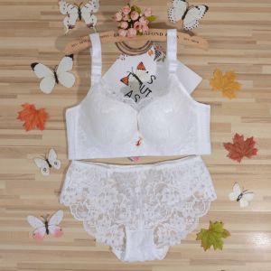 Fat Sister Underwear Panties Set Plus Size Female 100.00kg Push up Breast Holding Hair-Styling Push-up Prevent Accessory Breast Push-up