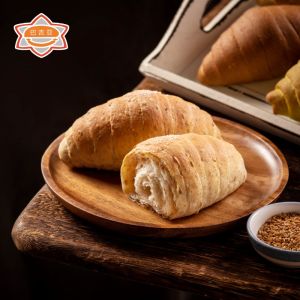 Low Fat Whole Wheat Cheese Basil Croissant Bread Sea Salt No Sugar Substitute Breakfast Satiety Green Tea Milk Cheese Baguette