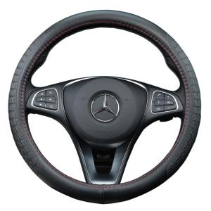 BAODI | Genuine Leather All-Season Steering Wheel Cover