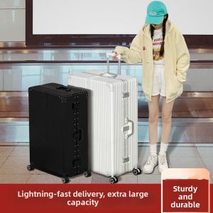 Durable Large Retro Suitcase 34 Inches