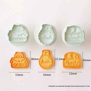 Valentines Day Flower Spring Press Cookie Cutter Children Baking Molds Parent Child Cooking Tools Kitchen Utensils