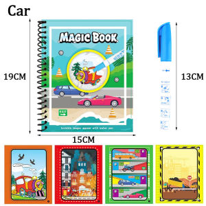 GD Christmas Magic Water Book Reusable Kids Drawing Book Magic Coloring Book Educational Toys for kids