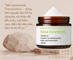 Bột Niacinamide/ Vitamin B3 Thenaturfarm 100 gr [ Nguyên liệu hỗ trợ sáng da mờ thâm sạm kiểm soát dầu nhờn ]