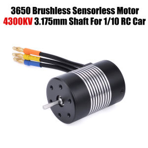 Rocket 3650 7700KV 5900KV 5200KV 4300KV 3900KV 3500KV 3100KV 2300KV Brushless Motor 3.175mm Shaft for 1/10 RC Car Racing Truck