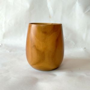 Mug Kayu Jati Asli Model Cembung