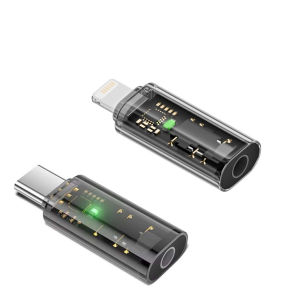 Combo Pack Lightning + Type-C to 3.5mm Headphone AdapterAudio Jack ConverterHi-Fi Clear SoundNoise-Free Plug & Play Durable