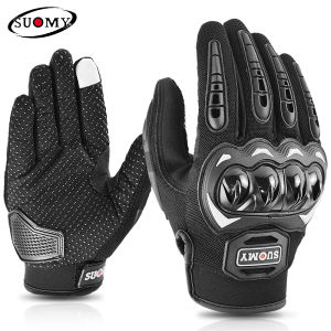 Suomy Motorcycle Gloves Summer Mesh Breathable Moto Gloves Men Women Touch Screen Motocross Gloves Touch Screen Cycling Gloves