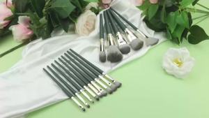14Pc Bộ Cọ Trang Điểm Chuyên Nghiệp Du Lịch Di Động Kem Nền Che Khuyết Điểm Má Hồng Phấn Mắt Pha Trộn Tay Cầm Bằng Gỗ Dụng Cụ Làm Đẹp