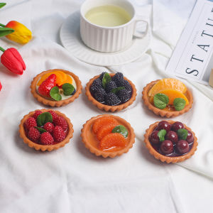 1PCS Simulation Food Tart European Portuguese Tart Model Home Decoration Ornament Cake Bread Baking Shop Ornament Decoration Pho