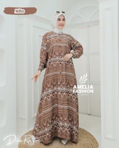 HOME DRESS SABILLA SERIES 2 ORY AMELIA FASHION/DRESS RAYON ETNIK ORY AMELIA FASHION/GAMIS RAYON ETNIK BY AMELIA