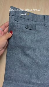 CELANA DASAR FORMAL KERJA KANTOR WANITA RESLETING/KARET UKURAN KECIL SAMPAI JUMBO S - M - L - XL