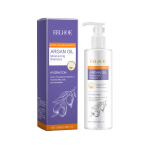 EELHOE Argan Oil Moisturizing Shampoo Deep Cleaning Scalp Moroccan Nut Oil Fluffy and Abundant Shampoo Cleanses Fluffy and Shiny Hair Nourishing Shampoo 100ml