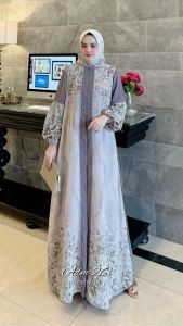 27gadih gamis set hijab model terbaru lebaran 2025 edisi set chaila dress aka adm 26 produk amore by ruby