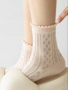 Breathable Antimicrobial Deodorant Summer Cotton Socks