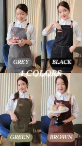 ผ้ากันเปื้อน เต็มตัว ผ้าแคนวาส ผลิตจาก cotton 100%