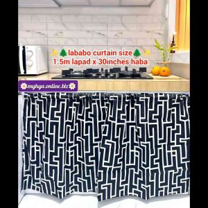 glamour curtain sink curtain or half window curtain/ best use for dining room or half kurtina for any window room/ printed designs for kitchen curtain