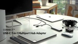 Hub chuyển đổi Belkin 7 trong 1 USB-C Multiport - HDMI 4K 30Hz 100W PD 2xUSB-A 3.0 3.5 mm audio SD 3.0microSD 3.0