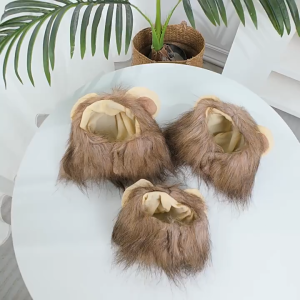 Pet Cosplay Hat Lion Mane Wig Headgear Cat Dog Transformation Dress Up Party Costume Halloween Christmas Toy Topi Kucing