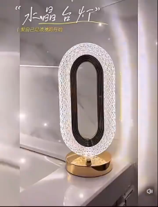 3 Color Charging Crystal Touch Night Light Bedside Atmosphere Lampu Tidur Bilik Hari Raya Decoration