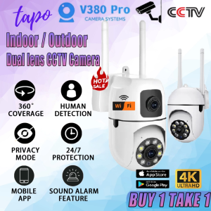 Dual Lens CCTV camera BUY 1 TAKE 1 Wireless WIFI Connect Surveillance 360 Night Vision Two-way Audio Auto Tracking CCTV Security Camera