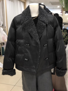 Shalldoer | Thickened Retro Simple Sheepskin Panel Quilted Coat