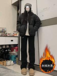 High Waist Flared Jeans Womens plus Size Winter Cotton Stretch Denim Slim Fit Straight Leg Trousers Casual Deep Color