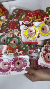 [PAKET USAHA] Balonasia Christmas kacamata natal santa bear snowman pohon (ISI 12)