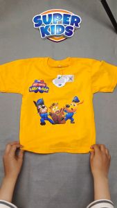 Kaos Anak Laki-laki Gambar Polisi & Labrador Usia 1-5 Tahun