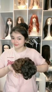 Búi tóc rối nữ trung niên chất liệu tóc giả cao cấp loại dầy đẹp - Bui rối