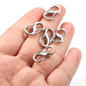 Polishing Stainless Steel S-buckle Double-headed Spring Lock diy Jewelry Bracelet Necklace Accessories