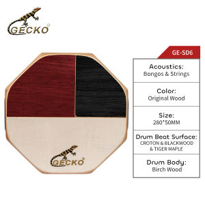 GECKO Cajon Portable Box Drum with Storage Bag Original Percussion Instrument Bong and Snare 2-YEAR WARRANTY